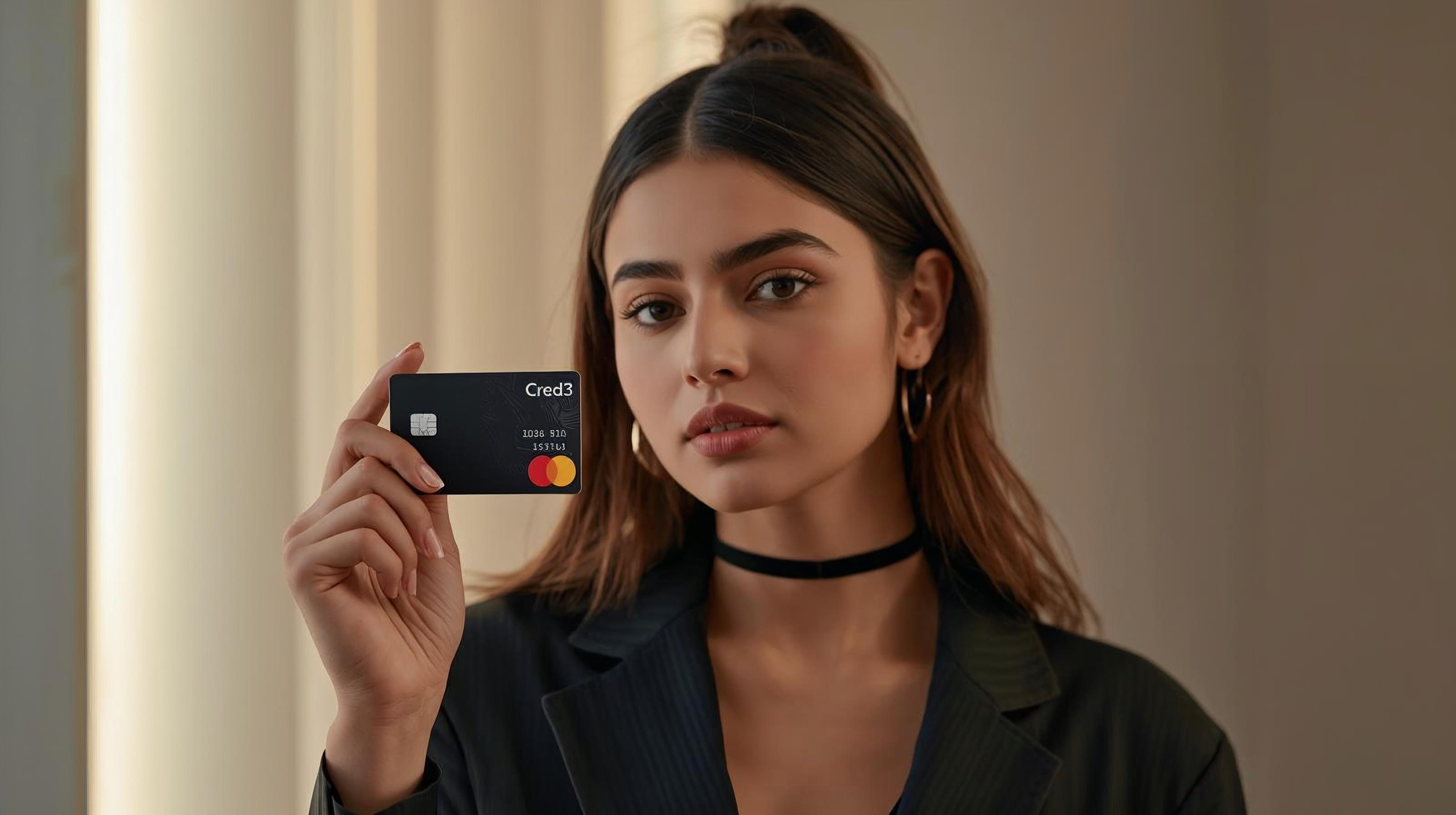 Cred3 Instagram post featuring a model